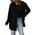 thumbnail image 1 of Dadaria Jackets for Women Fashion Casual Fluffy Sweater Warm Outwear Long Sleeve Hooded Sweatshirt Oversize Coat Purple XS ,Female, 1 of 6