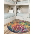 thumbnail image 7 of Unique Loom Jardin Collection Area Rug - Ivy (5' Round Multi/Cream), 7 of 7