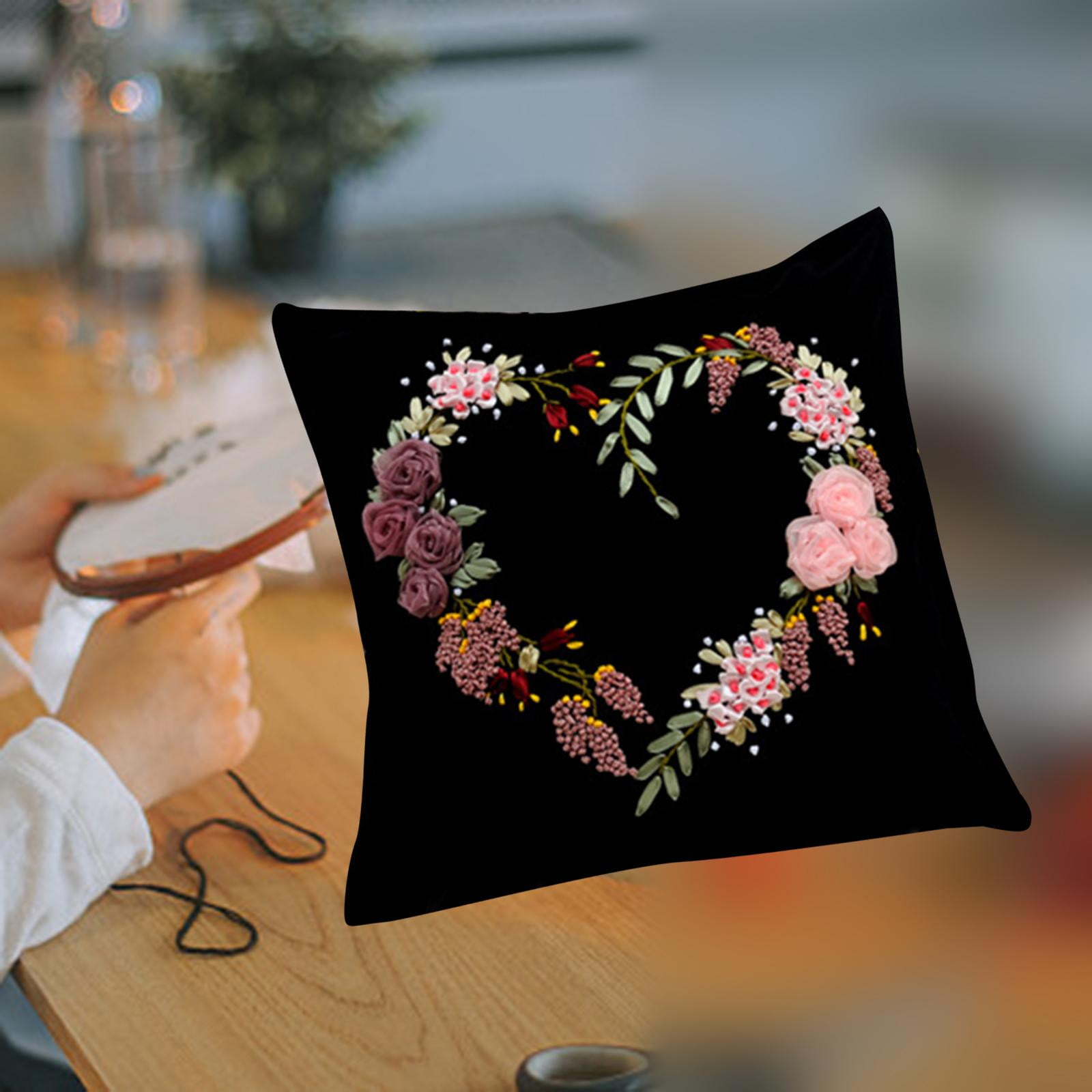 Drew embroidered pillow cover hot sale