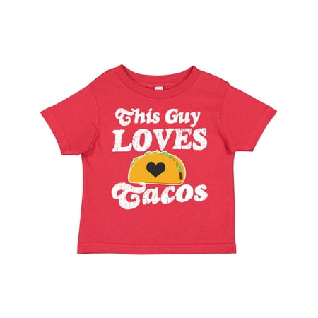 

Inktastic This Guy Loves Tacos Gift Toddler Boy Girl T-Shirt