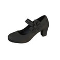 thumbnail image 2 of YOUYEDIAN Mary Jane Shoes Women Spring Comfy Business Low Heels Flats Shoes Slip on Non Slip Wide Closed Toe Ballet Walking Shoes (Black), 2 of 9