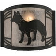 thumbnail image 5 of Meyda Tiffany 157292 Fox 10" Tall Wall Sconce - Black, 5 of 5