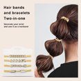 thumbnail image 1 of 3 unids/set de lazo elástico para el cabello 2 en 1, accesorios de joyería duraderos para mujer, accesorios para regalo Sywqhk Cuidado Belleza, 1 of 3