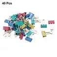 thumbnail image 2 of Office   Assorted Color Metal Binder Clips 40 Pcs, 2 of 5