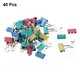 thumbnail image 2 of Office   Assorted Color Metal Binder Clips 40 Pcs, 2 of 5