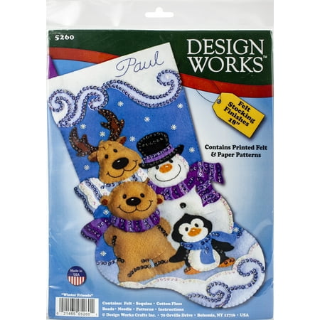 18 Inch Felt Stocking Kit - Design Works Kit 18