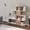 White & Teak, variant on Karlin Modern Bookcase with Shelves, White