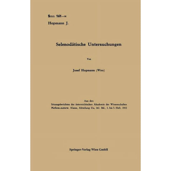 SelenodÃ¤tische Untersuchungen, (Paperback)