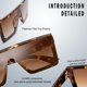 thumbnail image 5 of Gafas de Sol SOJOS Cuadradas Grandes para Mujer SJ2117 con Armazón Carey, 5 of 6