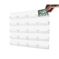 thumbnail image 4 of Marketing Holders 20 Pocket Wall Mount Realtor Contact Business Card Display Storage & Organization Multi Pocket Gaming Cards Membership VIP Point Card Retail Rack Clear Pack of 1, 4 of 5