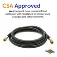 thumbnail image 4 of Flame King 96-inch Thermo Rubber Hose Assembly 3/8-inch ID Female to Female, Heavy Duty for Trailer, Camper, Outdoor Use, 4 of 6