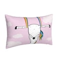thumbnail image 2 of Naloa Aerial Yoga for Unicorn Pillowcase, Throw Pillowcase, Wrinkle-Free, Stain-Resistant with Hidden Zipper for Bedroom Sofa - 20"x30", 2 of 9