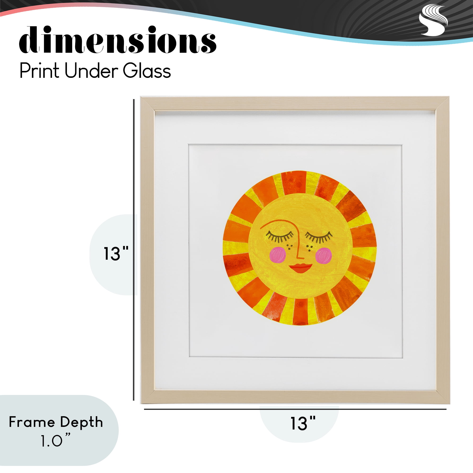 Stupell Industries Simple Warm Sunshine Birch Framed Print Under Glass, design by Katherine Herrell Studio