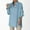 Light Blue, variant on DuoJiaJ Women Loose Button Up Long Shirt Blouse Ladies V Neck Lapel Tunic Women's Long Sleeve Shirts Blue L