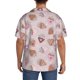 thumbnail image 3 of Balery Strawberry Cake Camisa Casual de Manga Corta con Botones para Hombre, Texturizada, Estilo Cubano, para Playa, Verano-XX-Large, 3 of 5