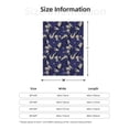 thumbnail image 5 of Disketp Lilies Flowers Cozy Flannel Fleece Throw Blanket: Has a velvety texture for All Seasons - Perfect for Women, Men, & Kids", 5 of 6
