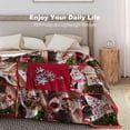 thumbnail image 3 of Custom Christmas Name Blanket for Kids Adults, Personalized Merry Christmas Elk Christmas Tree Fleece Throw Blankets, Christmas Customized Gifts for Family Friends Mom Dad Grandma Grandpa, 3 of 6