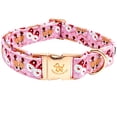 thumbnail image 1 of Collar para Perro Elegante Little Tail L 41-61 cm Rosa con Estampado de Ciervo, 1 of 5
