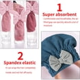 thumbnail image 3 of Bonnet pour Cheveux en Microfibre à Séchage Rapide, Turban Doux pour Cheveux, 3 of 5