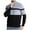 Gray Knit Sweaters for Men, variant on WAENQINLA Men's Quarter Zip Pullover Slim Fit Lightweight Striped Knit Sweaters Winter Casual Warm Long Sleeve Knitwear Tops White L