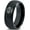 Black Dome Tungsten, variant on Gamer Black Rings Women Tungsten Best Gifts for Him Men Ring Lawyer Gift Fingerprint Midi