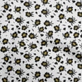thumbnail image 1 of oneOone Velvet White Fabric Leaves & Clover Sewing Craft Projects Fabric Prints By Yard 58 Inch Wide, 1 of 5
