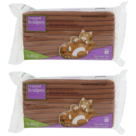 2-Pack - Sculpey Original Polymer Clay 1lb - Terra Cotta
