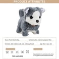 thumbnail image 4 of ZHAOCHENG Peluche eléctrico cachorro camina ladrando cabeceo menea la cola simulación perro eléctrico interruptor inferior mascota eléctrica juguetes para niños regalo de cumpleaños C, 4 of 5