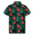 thumbnail image 3 of Camisa hawaiana con estampado 3D de plantas tropicales para hombre, camisas con botones para playa, camisetas de manga corta de verano, blusas de calle con solapa, blusa Aloha, 3 of 5