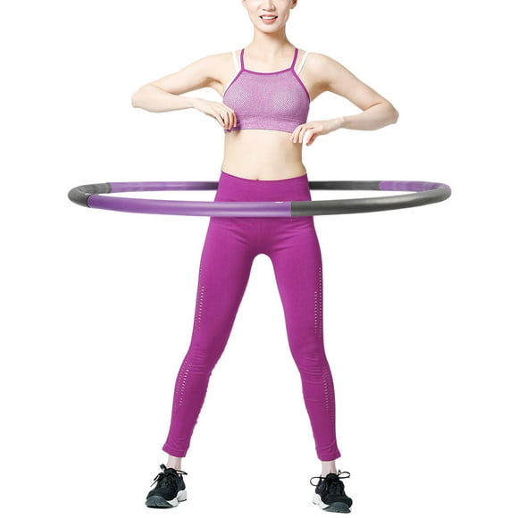 PHAT Fitness Exercise Hula Hoop 2.6lb, 6 Section Detachable Design, Weighted Fitness Exercise Hula Hoop