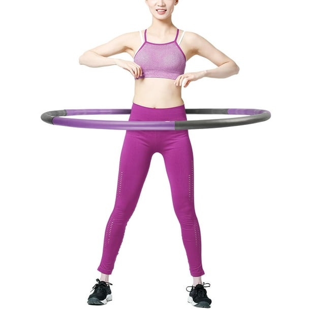 Exercice de fitness Hula Hoop 2,6 lb, conception détachable en 6