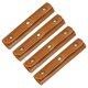 thumbnail image 1 of Uxcell 4Pcs Funda de Cuero con 3 Broches Metálicos para Maletas, Naranja Marrón, 1 of 7