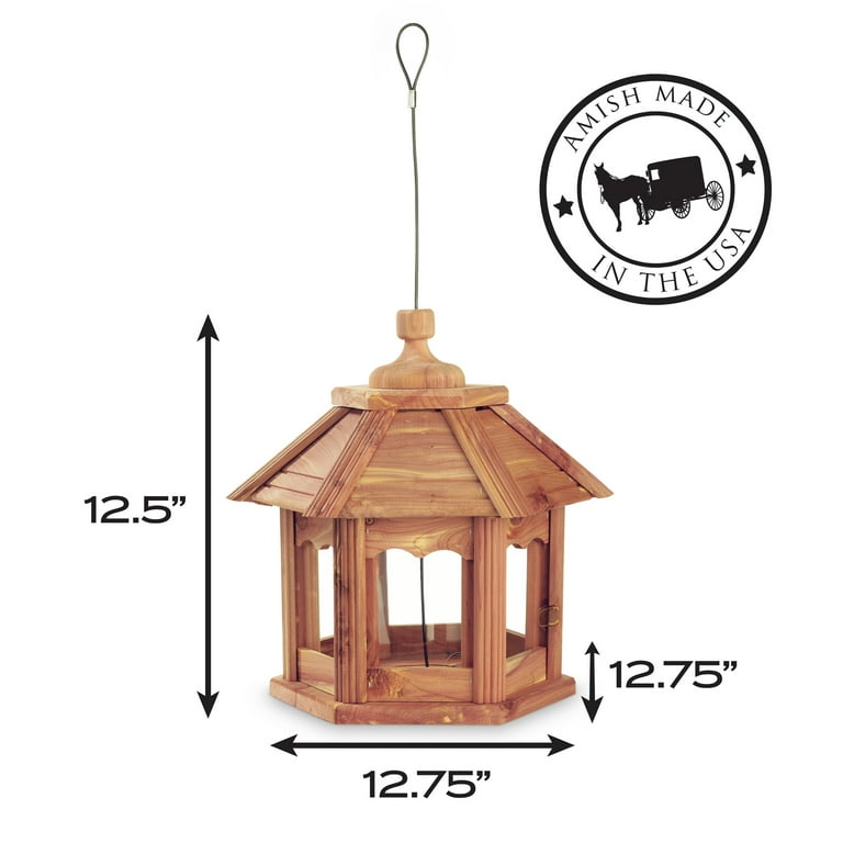 Pennington Ultra Cedar Gazebo Wild Bird Feeder, 3 lb. Seed Capacity Pennington Ultra Cedar Gazebo Wild Bird Feeder, 3 lb. Seed Capacity