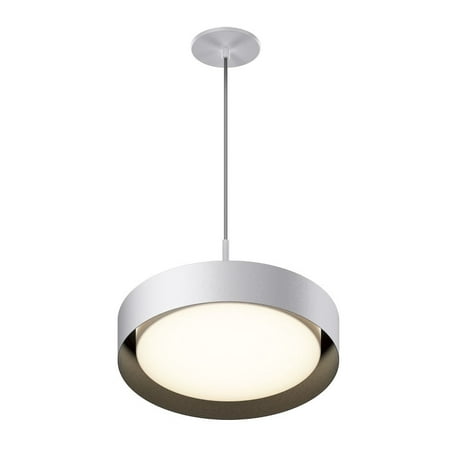 

ET2 Lighting E51013-WTBK Echo - 25W 1 LED Pendant-10.75 Inches Tall and 16 Inches Wide White/Black