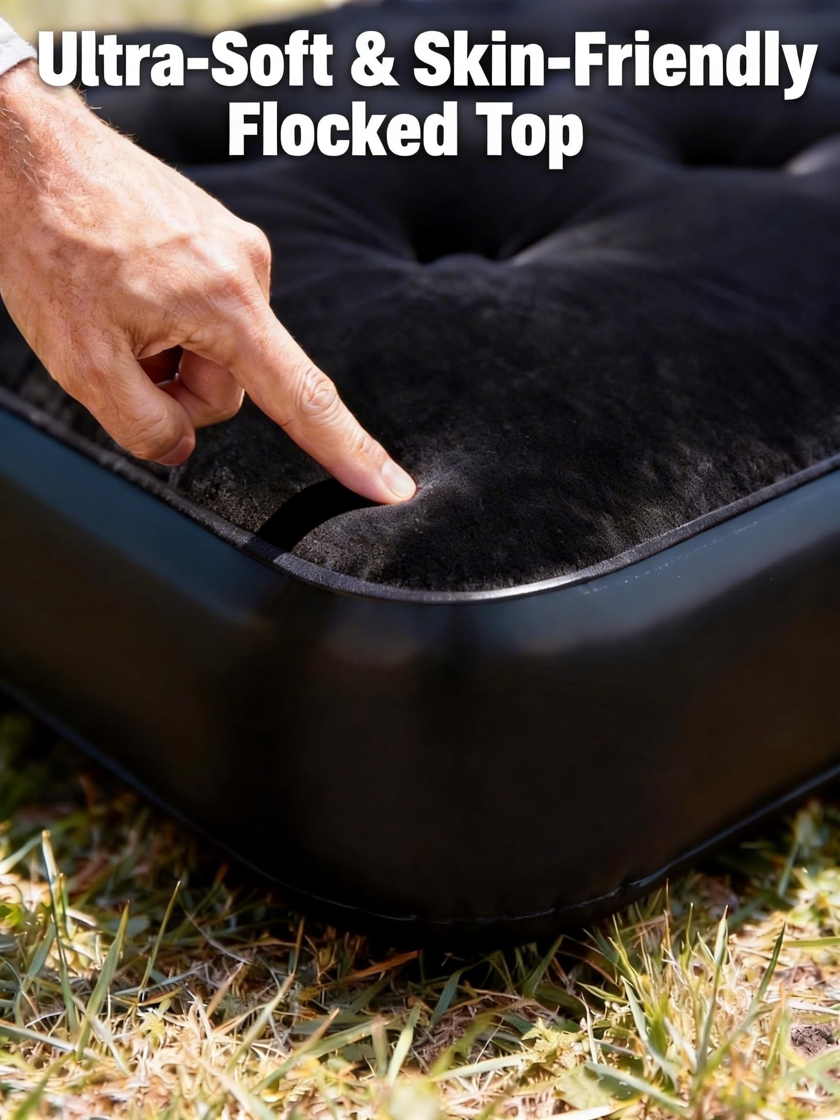 Air Mattress for Car Camping, Leakproof & Quick Inflation Sleeping Airbed with Electric Pump, Fits Most Compact, Mid-Size & Full-Size SUV Trunks for Road Trip Travel