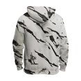 thumbnail image 3 of Men's Oversized Tie-Dye Print Hooded Sweatshirt, Long Sleeve Loose Fit Pullover Fleece Hoodie for Casual Wear, Streetwear, Fall Fashion,White,XL, 3 of 4