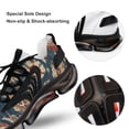 thumbnail image 7 of Retro Pattern Walking Shoes for Men Woman Lightweight Tennis Fashion Elastic Sports Shoes Cushion Basketball Shoes, 7 of 7