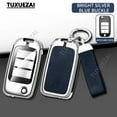 thumbnail image 3 of Zinc alloy+leather Key Cover Case Shell Holder For Roewe B 3 buttons RX5 MG3 MG5 MG6 MG7 MG ZS GT GS 350 360 750 W5 Accessories, 3 of 27