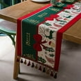 thumbnail image 1 of Chemin de table long en Coton et Lin Épais style Américain Nappe Rectangulaire pour table Basse Meuble TV, 1 of 6