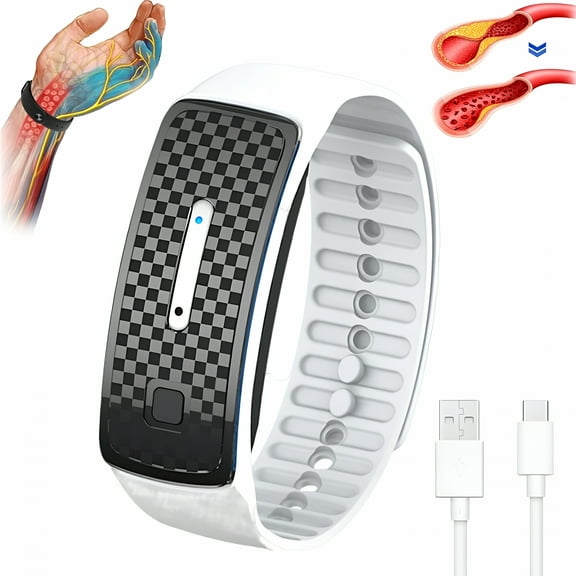 XIRQI Wristband, Ultrasonic Bracelets, Titanium Wristband, Ultrasonic Fat Blasting and Detoxing Wristband White