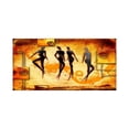 thumbnail image 3 of Pintura al óleo de una pieza de mujer africana sobre lienzo, imágenes de arte de pared abstracto de gran tamaño para sala de estar, decoración del hogar vintage, sin marco, 3 of 5