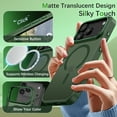 thumbnail image 5 of BENTOBEN Case for iPhone 17 Pro Compatible with Mag-Safe 6.3" Metal Frame Slim Tpu Matte Shockproof Protective Cover Dark Green, 5 of 7