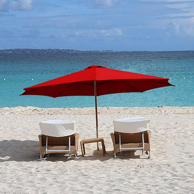 aqua teal umbrella patio Aqua Crank & Tilt Round Patio Umbrella, 9'