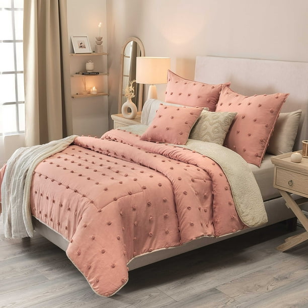 Cobertor Austral Roseta Vianney Textura de pompones