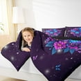 thumbnail image 4 of jejeloiu Butterfly Print Bedding Comforter Set,Retro Rustic Floral Twin Comforter Sets,Pink Purple Blue Bedding Set For Girl,Microfiber Bedroom Decor Reversible,2pcs, 4 of 8