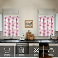 thumbnail image 4 of Pioneer Kitchen Curtains and Valance Set 36 Inch Tier Watercolor Pink Sakura Blossom 3 Pieces Set Dining Room Small Curtain Drapes Cafe Curtains Valance for Home Decor Rod Pocket, 4 of 6