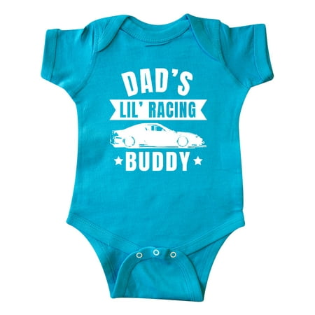 

Inktastic Dads Lil Racing Buddy Gift Baby Boy or Baby Girl Bodysuit