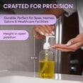 thumbnail image 5 of BRIGHTFROM Plastic Bottles with Pump Dispenser, 8 OZ Empty, BPA Free Refillable Containers for Body Wash, Moisturizer, Face Cream, Liquid Soap - Clear/White - 2 Pack, 5 of 8