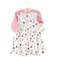 thumbnail image 2 of Hudson Baby Baby and Toddler Girl Cotton Dress and Cardigan Set, Spring Tulips, 18-24 Months, 2 of 3