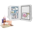 thumbnail image 2 of Cooluli Classic White 10 Liter Compact Portable Cooler Warmer Mini Fridge for Bedroom, Office, Dorm, Car - Great for Skincare & Cosmetics (110-240V/12V), 2 of 4